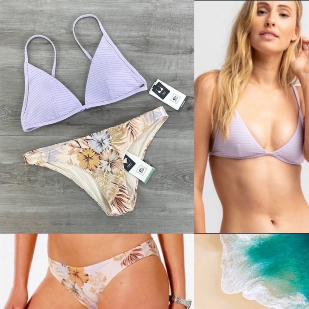 ☀️RIP CURL☀️ PREMIUM SURF BANDED 
PARADISE CALLING CHEEKY BIKINI SET